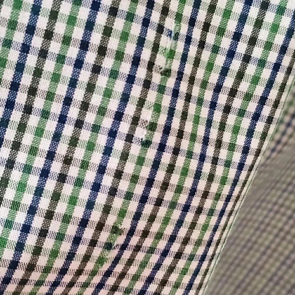 Men's IZOD XL Extra Large Long Sleeve Non-Iron Stretch‎ Button Down Shirt Green - Picture 5 of 12